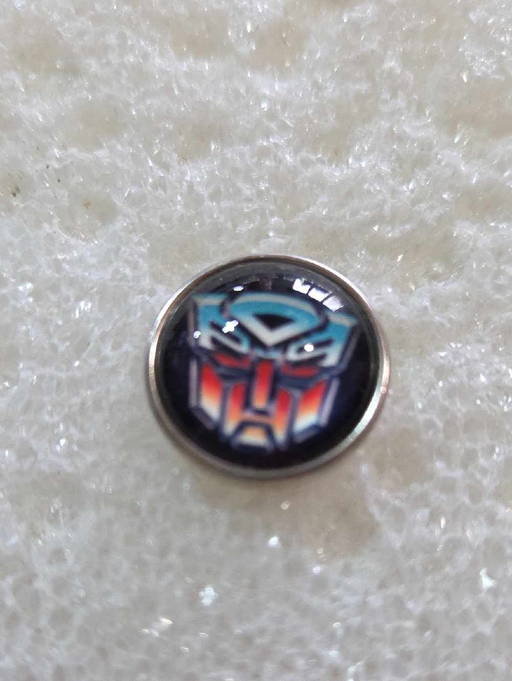 Transformers Autobot Logo Round Snap Charm 18mm